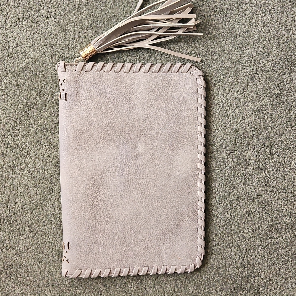 Moda LUXE Gray Clutch With Tassle - Picture 10 of 16